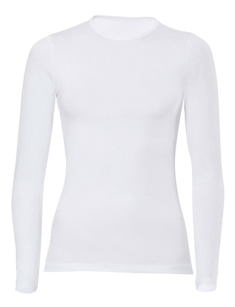 Anıt - Anıt2142 Open Collar Long Sleeve T-Shirt White