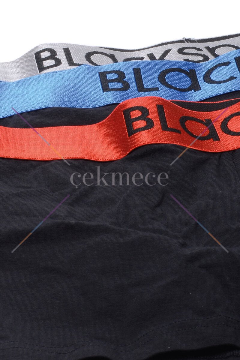Blackspade Erkek Boxer 3'lü Paket Modern Basics 9470 - Mavi