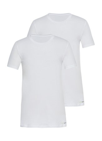 Blackspade - Blackspade Erkek Tshirt 2'li Paket Tender Cotton 9675 - Beyaz