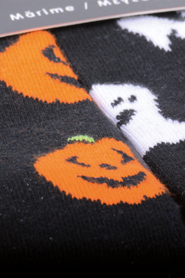 Çekmece 2li Hallowen Unisex Çorap Çok Renkli - Thumbnail
