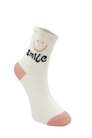 Çekmece 6′lı Desenli Kolej Çorap Smile - Thumbnail