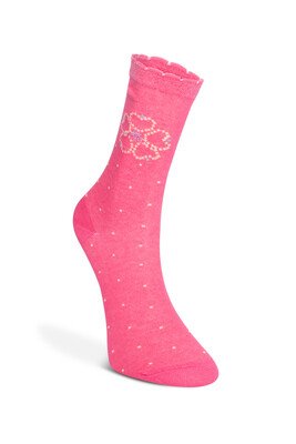 Dündar 12'li Kadın Likra Desenli Çorap Çok Renkli - Thumbnail