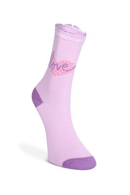 Dündar 12'li Kadın Likra Desenli Çorap Çok Renkli - Thumbnail