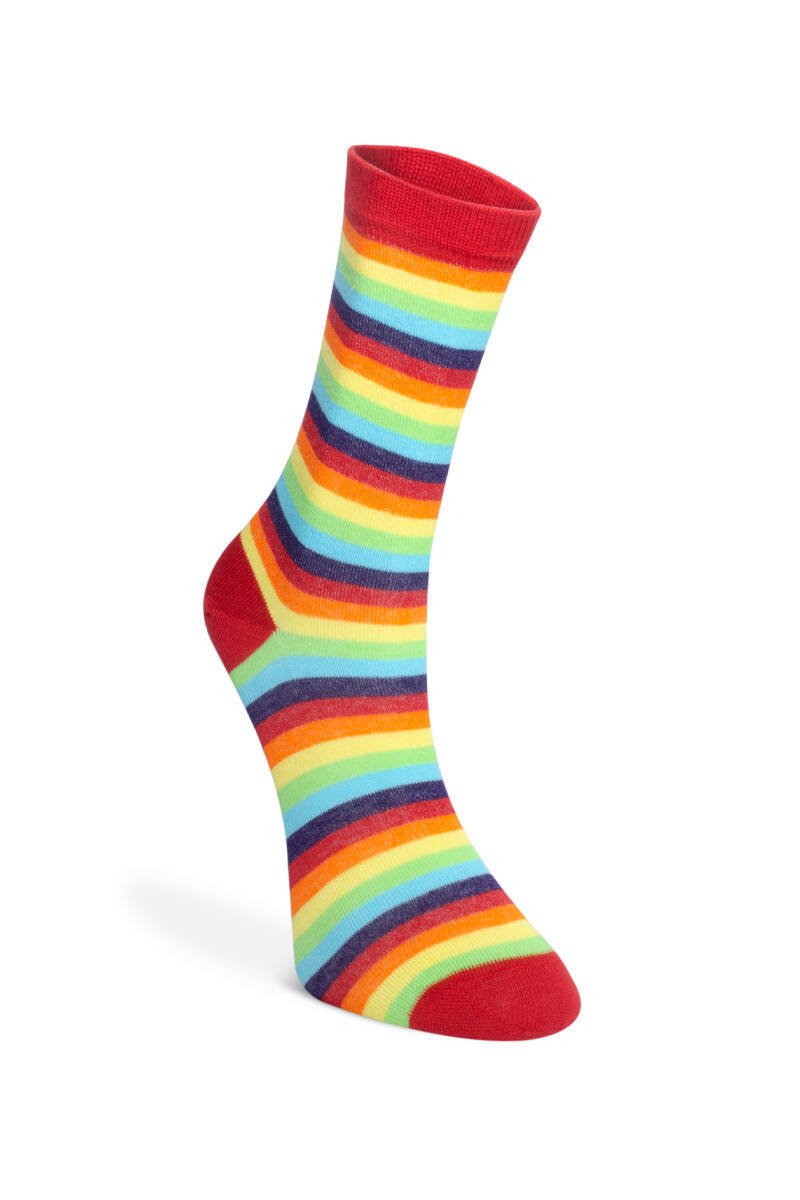 Dündar 6'Lı Kadın Likra Desenli Çorap Çizgili