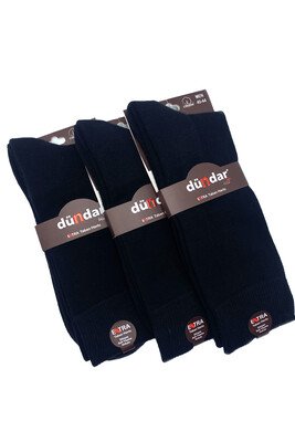 Dündar Plus 3'lü Erkek Extra Tabanlı Havlu Çorap Siyah - Thumbnail