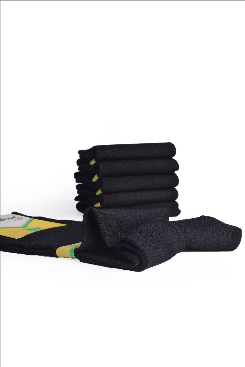 Dündar Plus 6'lı Bambu Penye Çorap Siyah