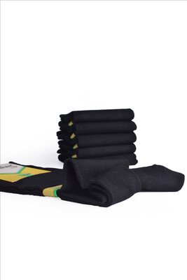 Dündar Plus 6'lı Bambu Penye Çorap Siyah - Thumbnail