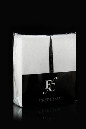 First Class Sıvı Geçirmez Fitted Alez Çift Kişilik Beyaz - Thumbnail