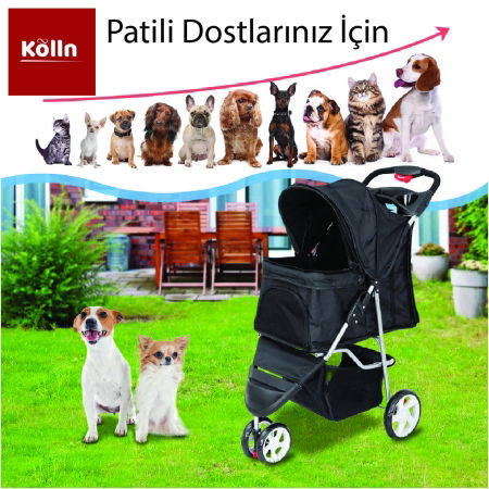 Kölln Katlanabilir Araba SİYAH - Thumbnail