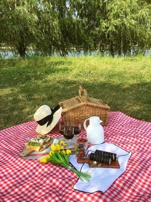 Çekmece Piknik ve Kamp Örtüsü Kırmızı - Thumbnail
