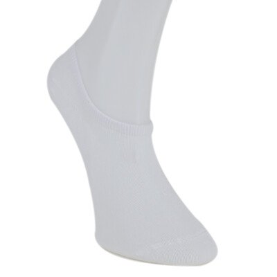 Solonine Premium 5li Unisex Görünmez Renkli Çorap Beyaz - Thumbnail