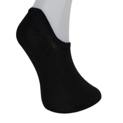 Solonine Premium 5li Unisex Görünmez Renkli Çorap Siyah - Thumbnail