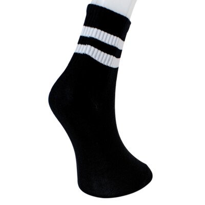 Solonine Premium 6lı Unisex Bilek Üstü Spor Çorap Beyaz - Thumbnail