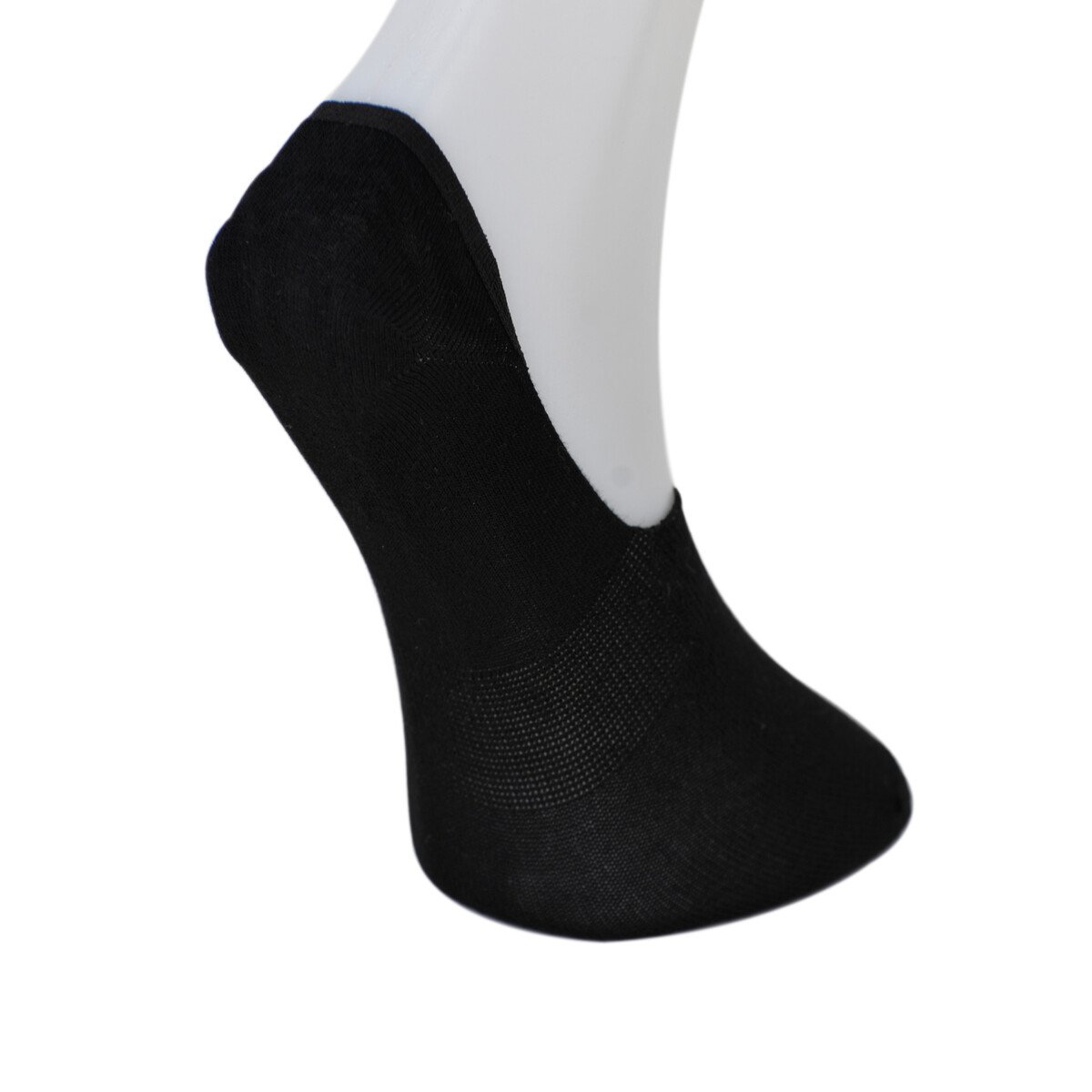 Solonine Premium 6lı Unisex Görünmez Kaymaz Bambu Babet Çorap Siyah