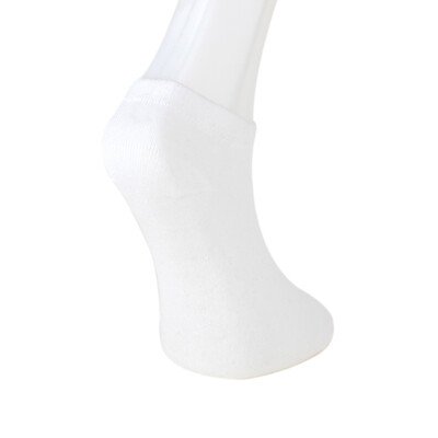 Solonine Premium 6'lı Unisex Patik Çorap Beyaz - Thumbnail