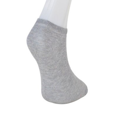 Solonine Premium 6lı Unisex Patik Çorap Gri - Thumbnail