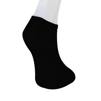Solonine Premium 6lı Unisex Patik Çorap Siyah - Thumbnail