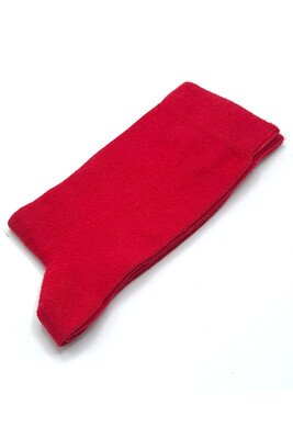 Solonine - Solonine Premium Unisex Çorap Kırmızı