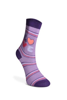Vakre 6Lı Kız Çocuk Çorap Çok Renkli - Thumbnail